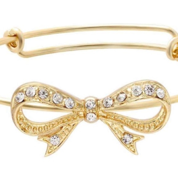 Expandable Bow Bangle Bracelet. - Picture 4 of 5
